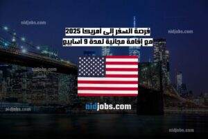 فرصة السفر إلى أمريكا 2025 مع إقامة مجانية لمدة 9 أسابيع